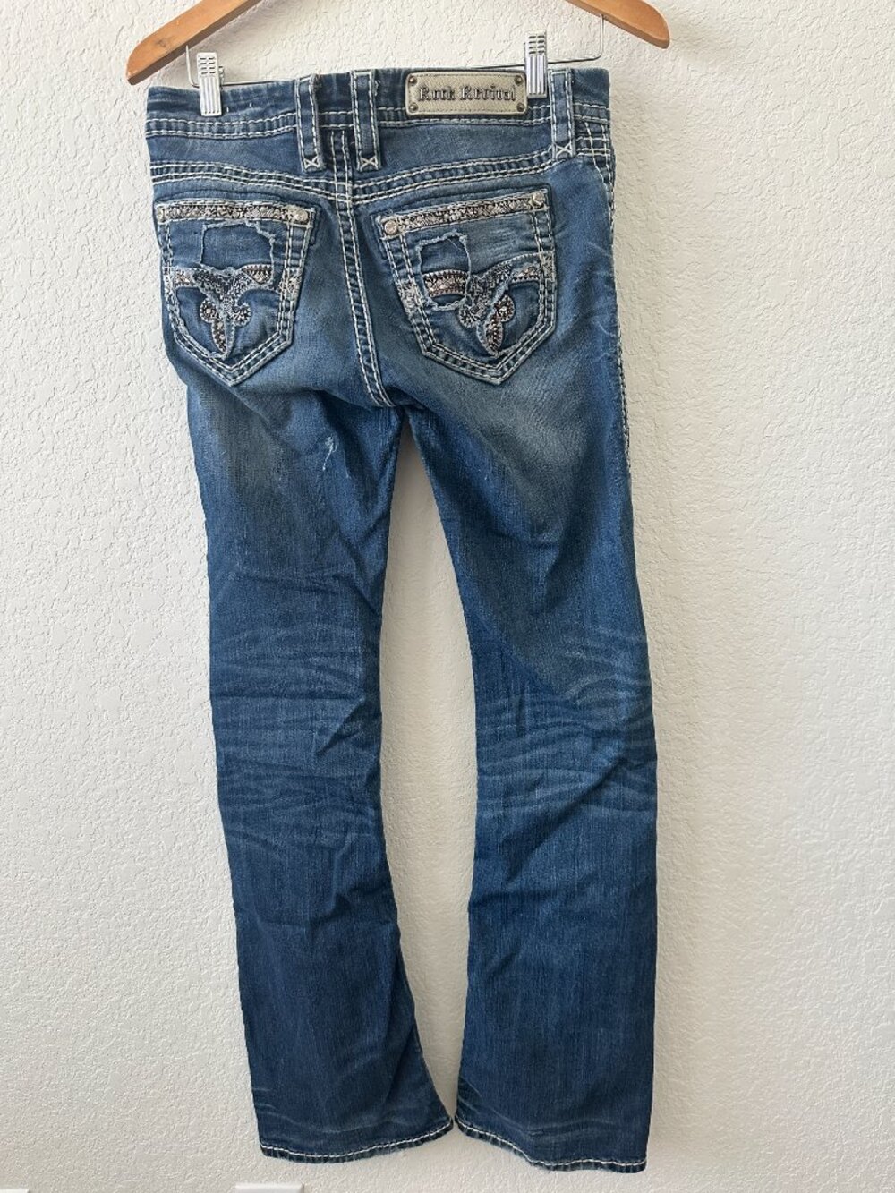 Rock Revival Jeans Luiza Boot Flare Low Rise Y2K Women's 28